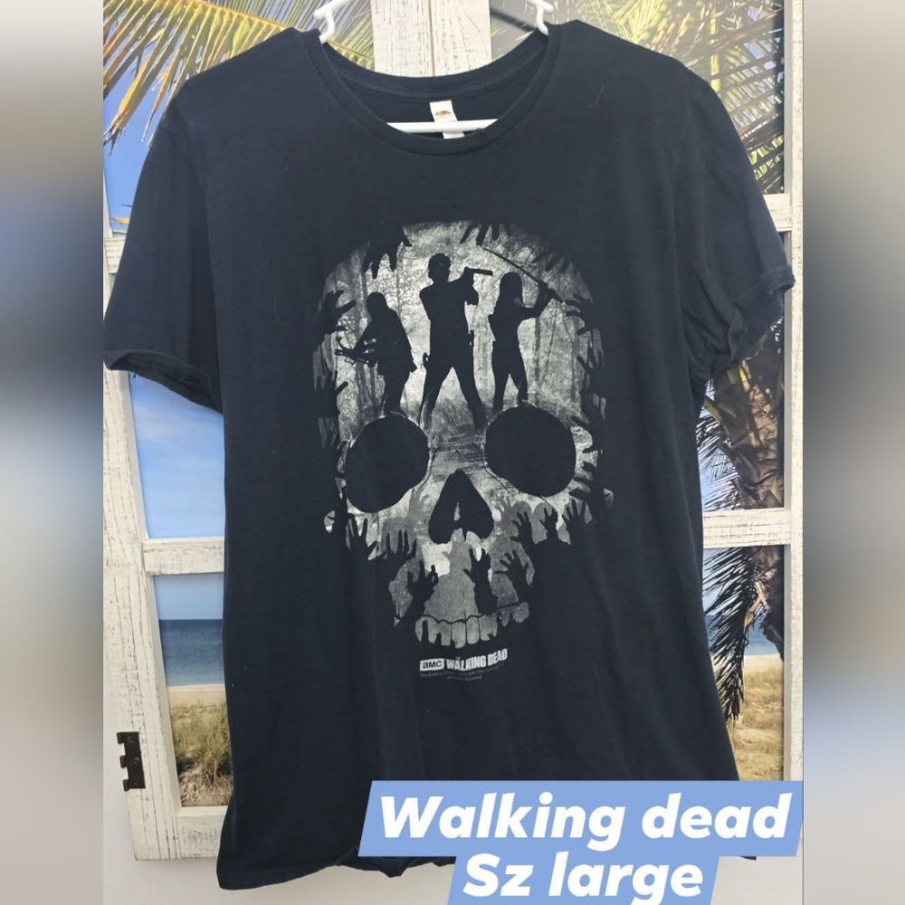 Amc The Walking Dead mens graphic tshirt sz large